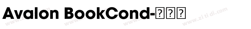 Avalon BookCond字体转换
